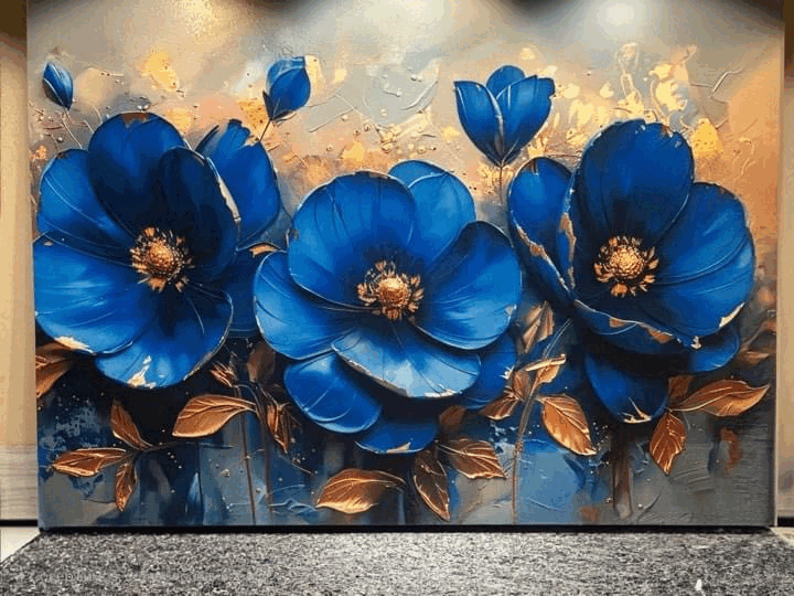 Blue flowers