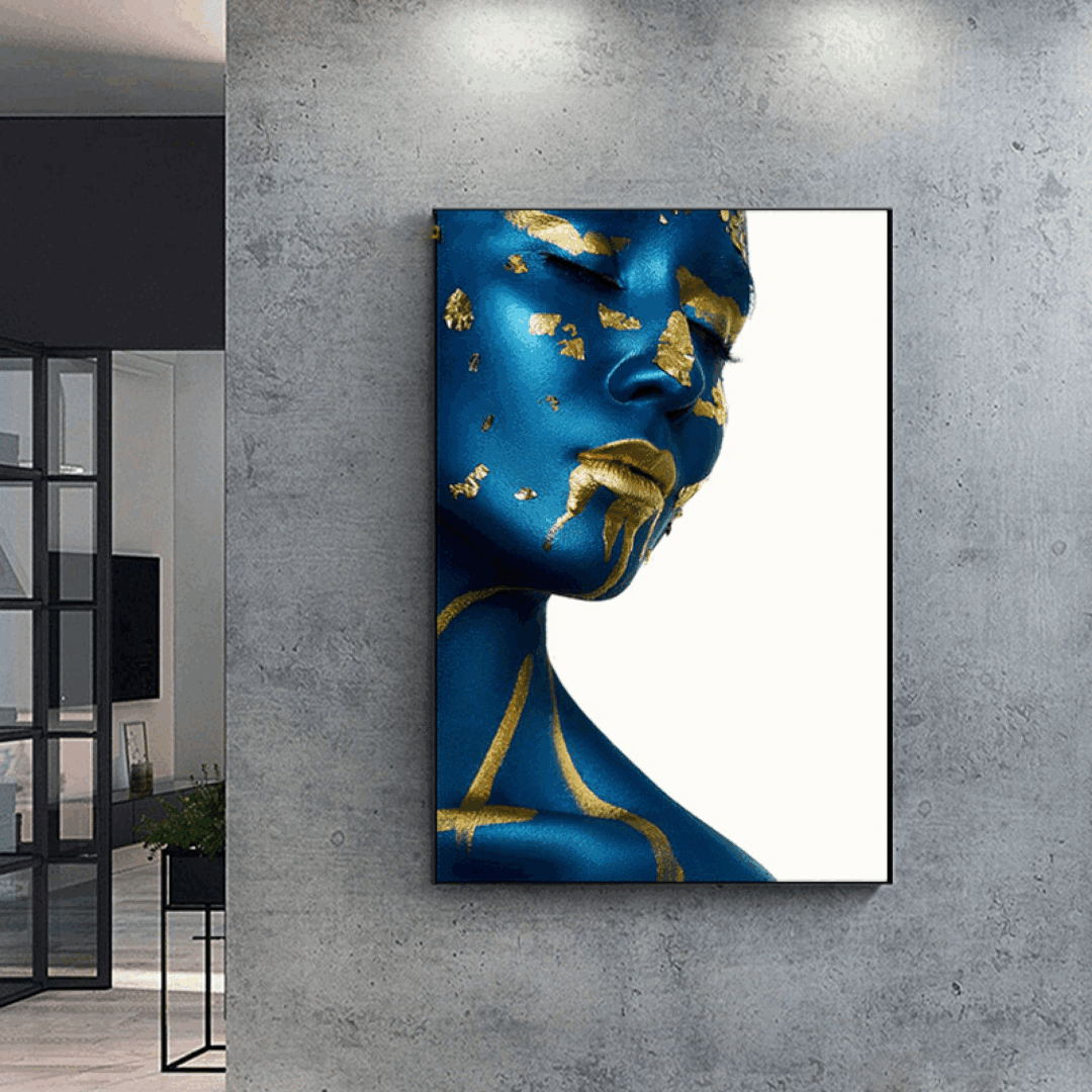Blue Gold Face